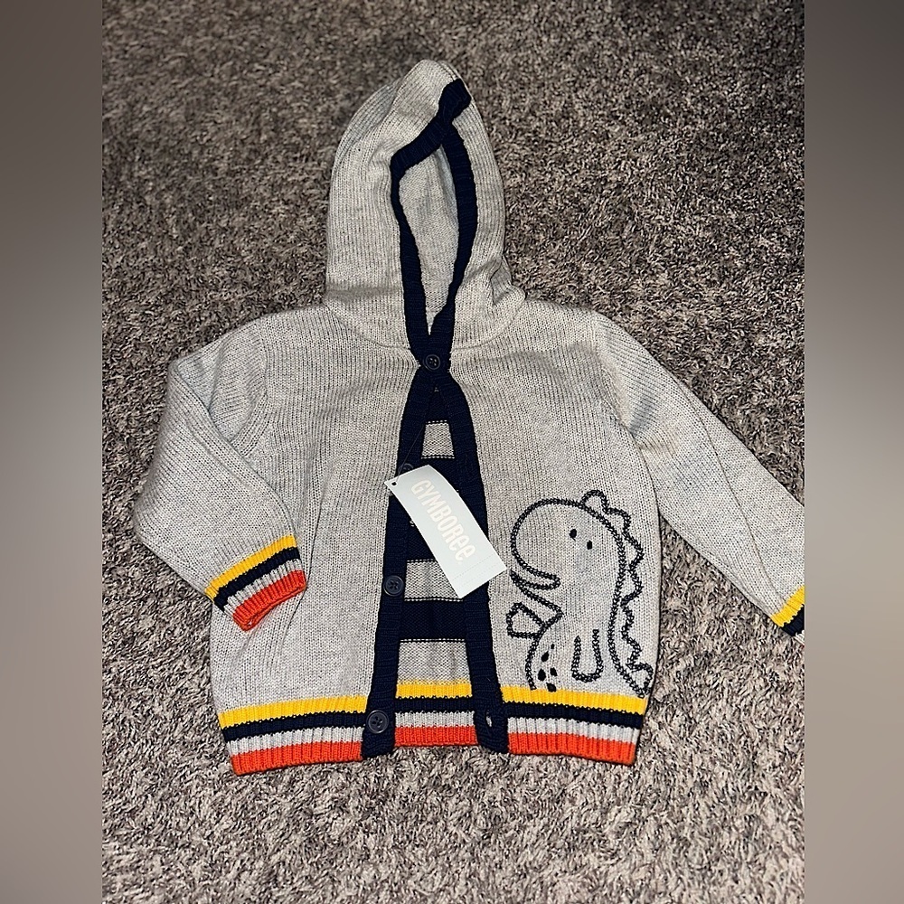 Kid’s GYMBOREE 12-18month Dinosaur Button Up Sweater NWT